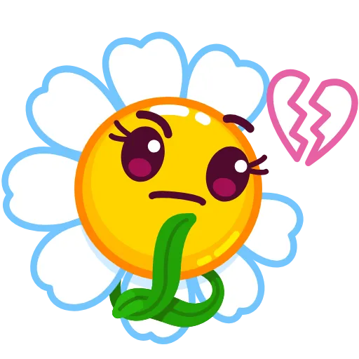 🤔 Стикер «Daisy Romashka» для Telegram