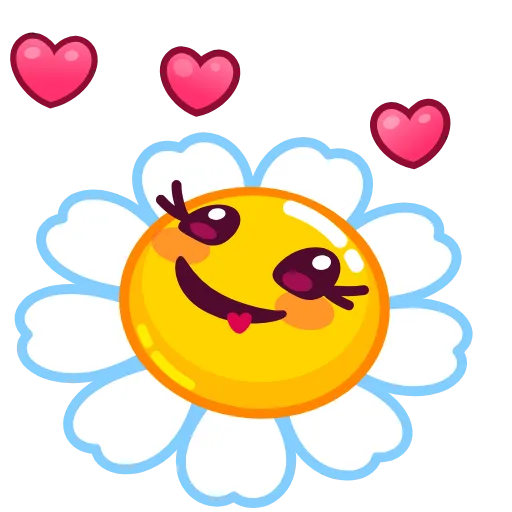 🥰 Стикер «Daisy Romashka» для Telegram