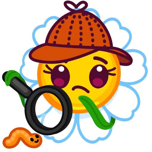 🧐 Стикер «Daisy Romashka» для Telegram