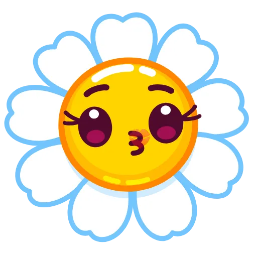 😘 Стикер «Daisy Romashka» для Telegram