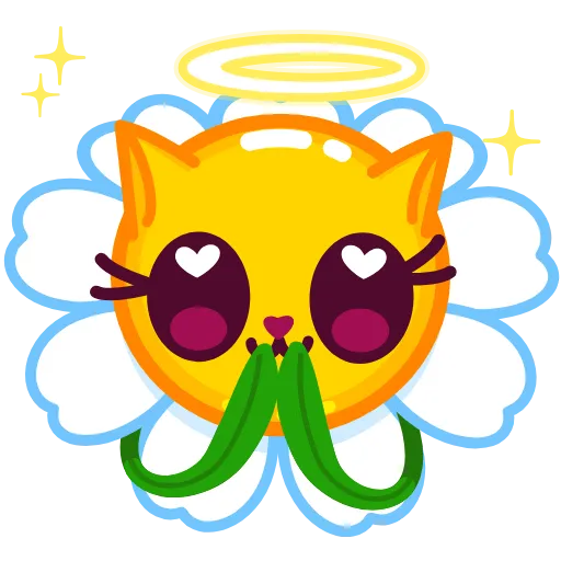 😇 Стикер «Daisy Romashka» для Telegram