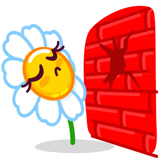 🤦‍♀️ Стикер «Daisy Romashka» для Telegram