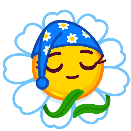 😴 Стикер «Daisy Romashka» для Telegram