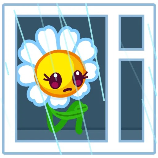 😔 Стикер «Daisy Romashka» для Telegram