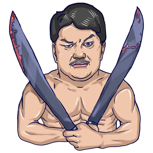 ⚔ Стикер «Dake Machete ©» для Telegram