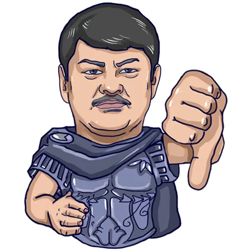 👎 Стикер «Dake Machete ©» для Telegram