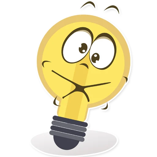 🤐 Стикер «Лампочка» для Telegram