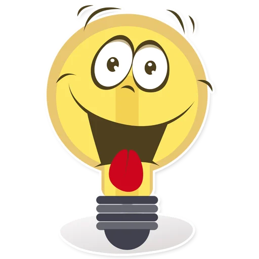 😃 Стикер «Лампочка» для Telegram