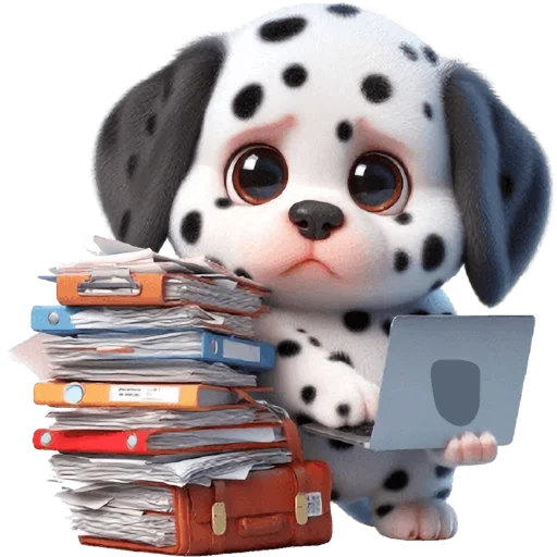 🤓 Стикер «Далматинец» для Telegram