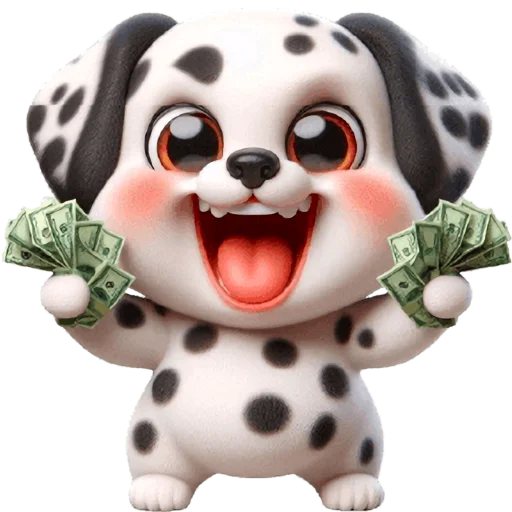 🤑 Стикер «Далматинец» для Telegram