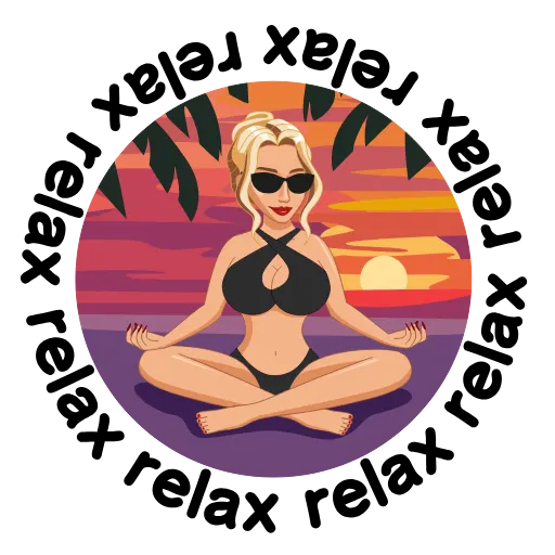 🧘‍♀ Стикер «Дама полусвета» для Telegram