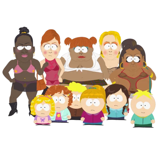 👩‍👩‍👧‍👧 Стикер «South Park 2» для Telegram