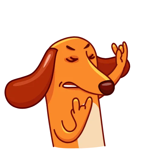 🐕 Стикер «Music & Dance» для Telegram