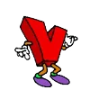 Стикер 22 Dancing Alphabet