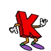 Стикер 11 Dancing Alphabet