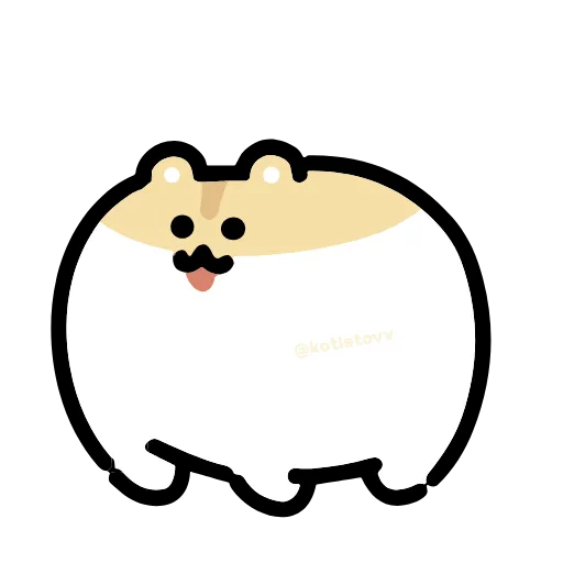 Стикерпак Dancing Hamster для Telegram