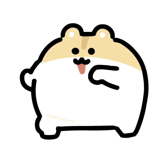 🐹 Стикер «Dancing Hamster» для Telegram