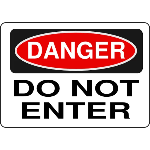 ⚡️ Стикер «Danger» для Telegram