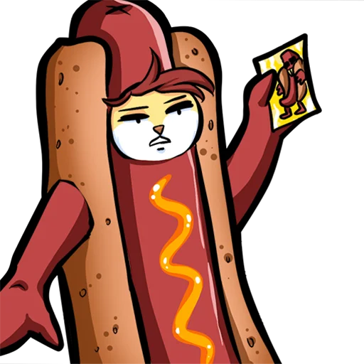 🌭 Стикер «У Даны Проблемы» для Telegram