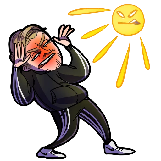 ☀️ Стикер «Поперечный» для Telegram