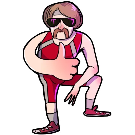 👍 Стикер «Поперечный» для Telegram