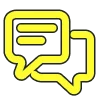 💬 Эмодзи «Жёлтые буквы, цифры» для Telegram