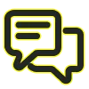 💬 Эмодзи «Жёлтые буквы, цифры» для Telegram