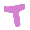 😈 Эмодзи «Розовые буквы, цифры» для Telegram