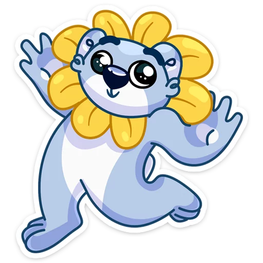 🌼 Стикер «Кто тепло и радость дарит?» для Telegram