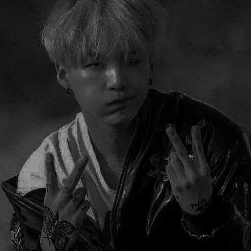 👾 Стикер «dark/black min yoongi. ^ ^» для Telegram