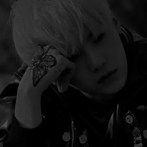 👾 Стикер «dark/black min yoongi. ^ ^» для Telegram
