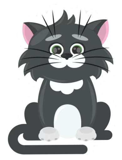 😀 Стикер «Dark Cat» для Telegram