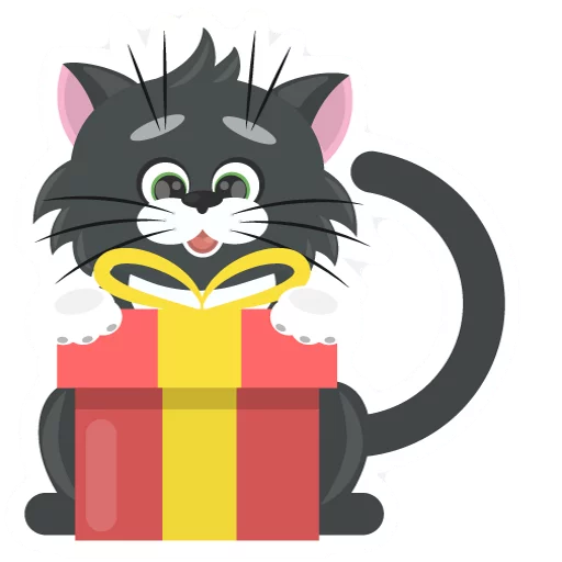 😍 Стикер «Dark Cat» для Telegram