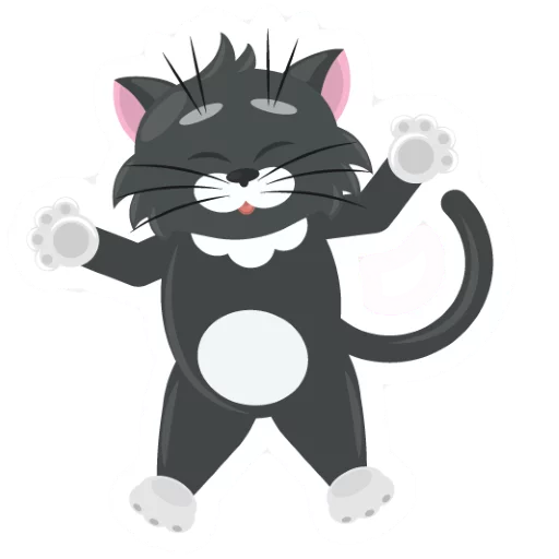 😀 Стикер «Dark Cat» для Telegram