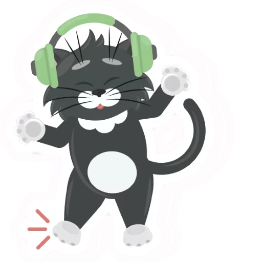😀 Стикер «Dark Cat» для Telegram