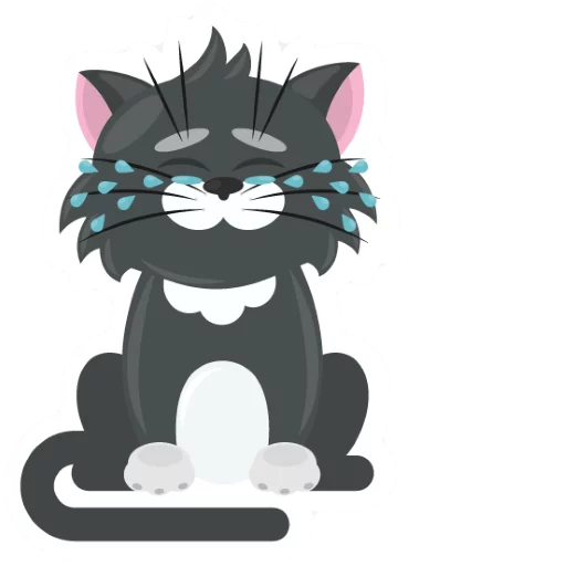 😭 Стикер «Dark Cat» для Telegram