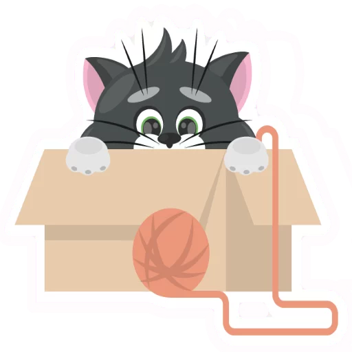😂 Стикер «Dark Cat» для Telegram