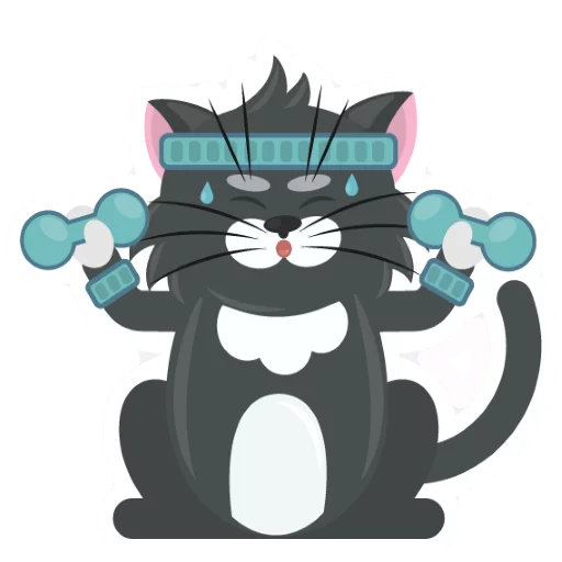 😝 Стикер «Dark Cat» для Telegram