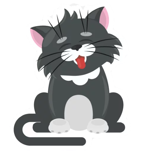 😃 Стикер «Dark Cat» для Telegram