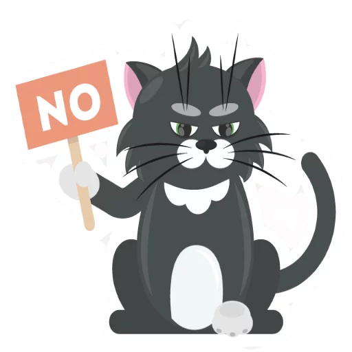 😡 Стикер «Dark Cat» для Telegram