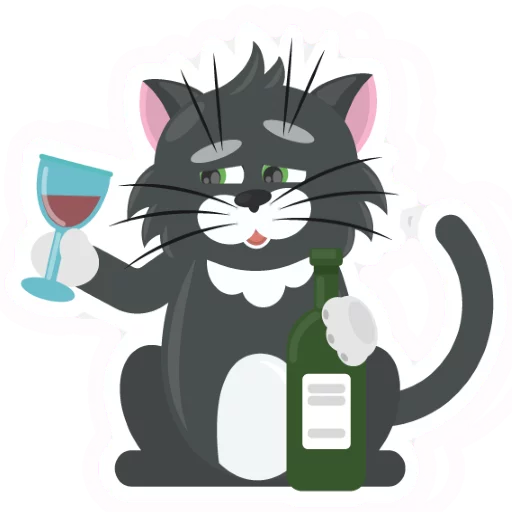 😍 Стикер «Dark Cat» для Telegram