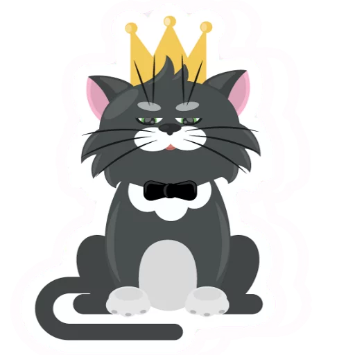 😃 Стикер «Dark Cat» для Telegram