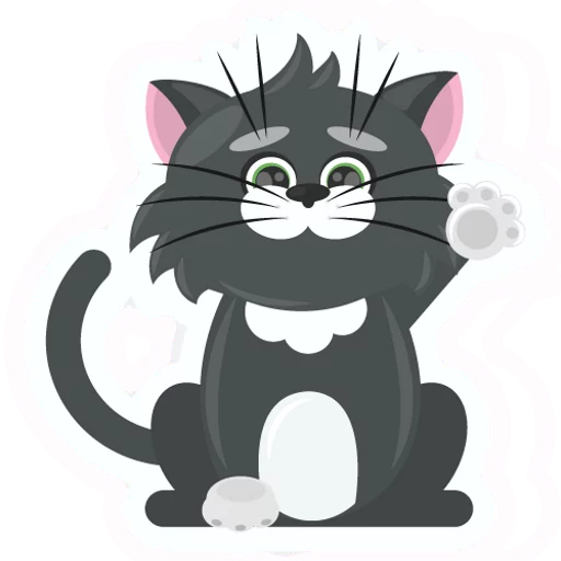 😗 Стикер «Dark Cat» для Telegram