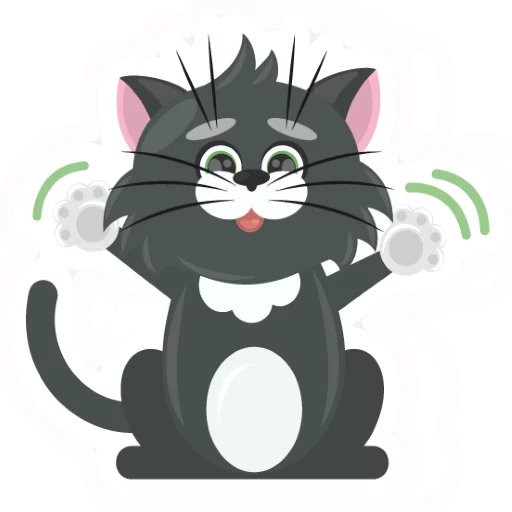 😀 Стикер «Dark Cat» для Telegram