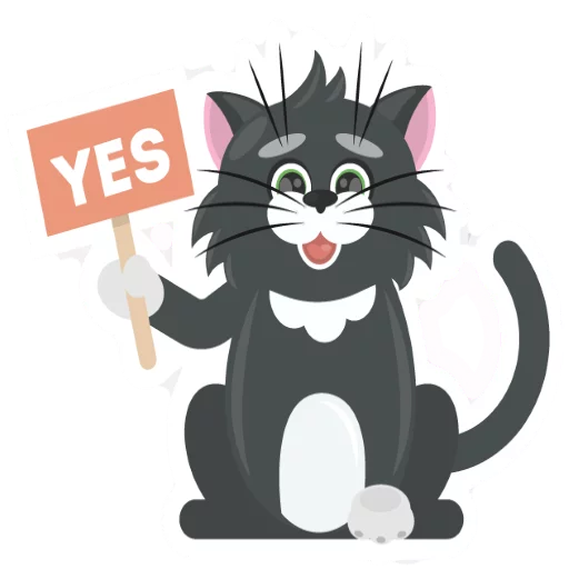 😀 Стикер «Dark Cat» для Telegram
