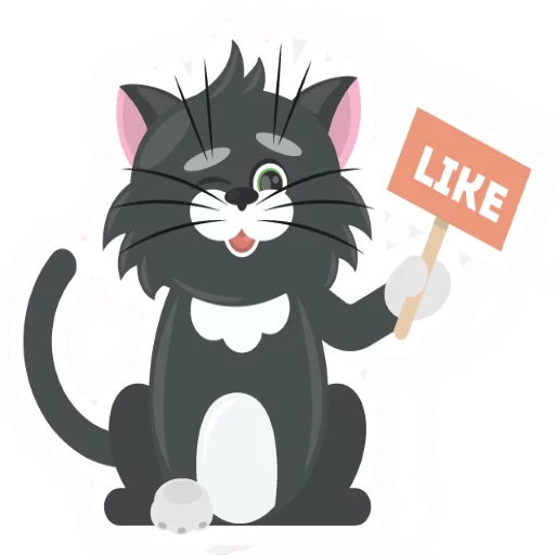 😛 Стикер «Dark Cat» для Telegram