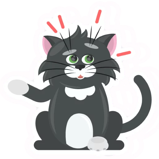 😪 Стикер «Dark Cat» для Telegram
