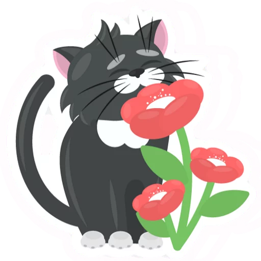 😍 Стикер «Dark Cat» для Telegram