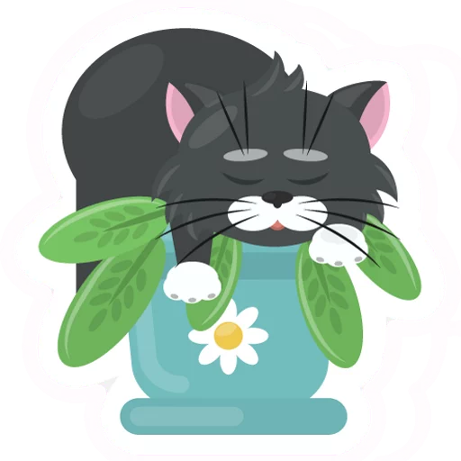 😃 Стикер «Dark Cat» для Telegram