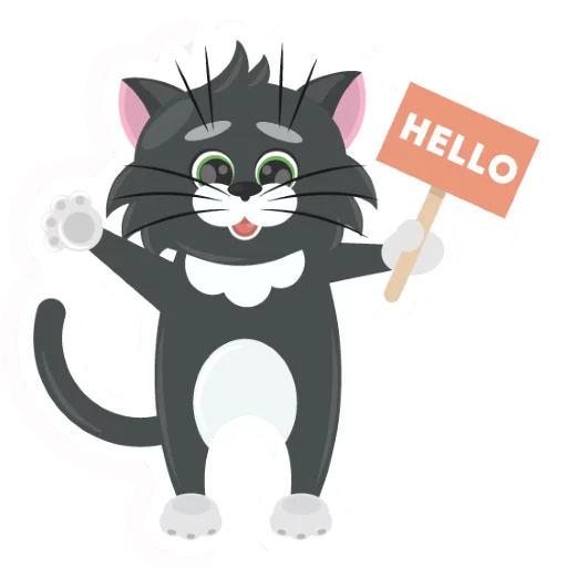 😳 Стикер «Dark Cat» для Telegram